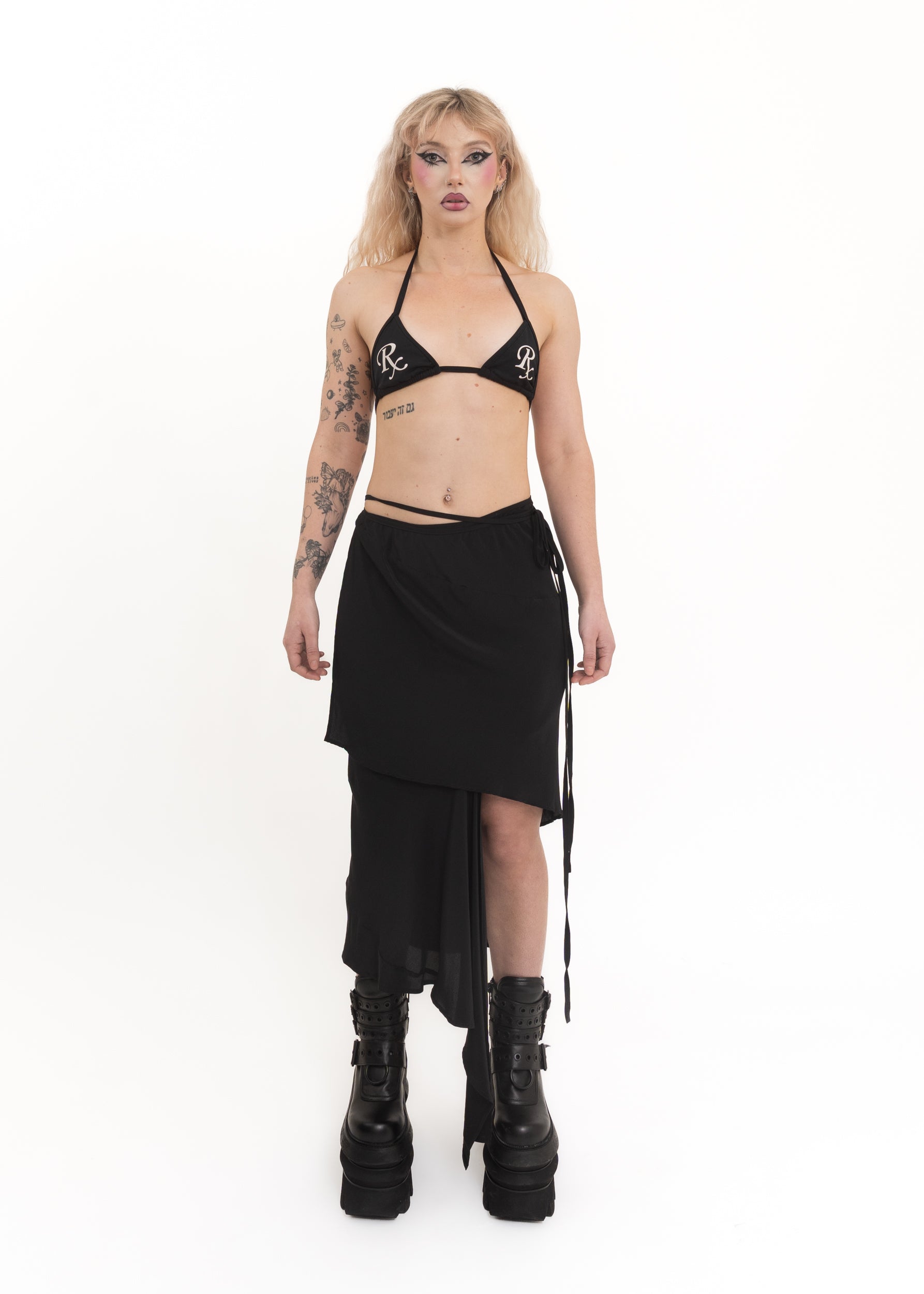 Jimmy D Asymmetric Silk Wrap Skirt *Archive* Bizarre Bazaar