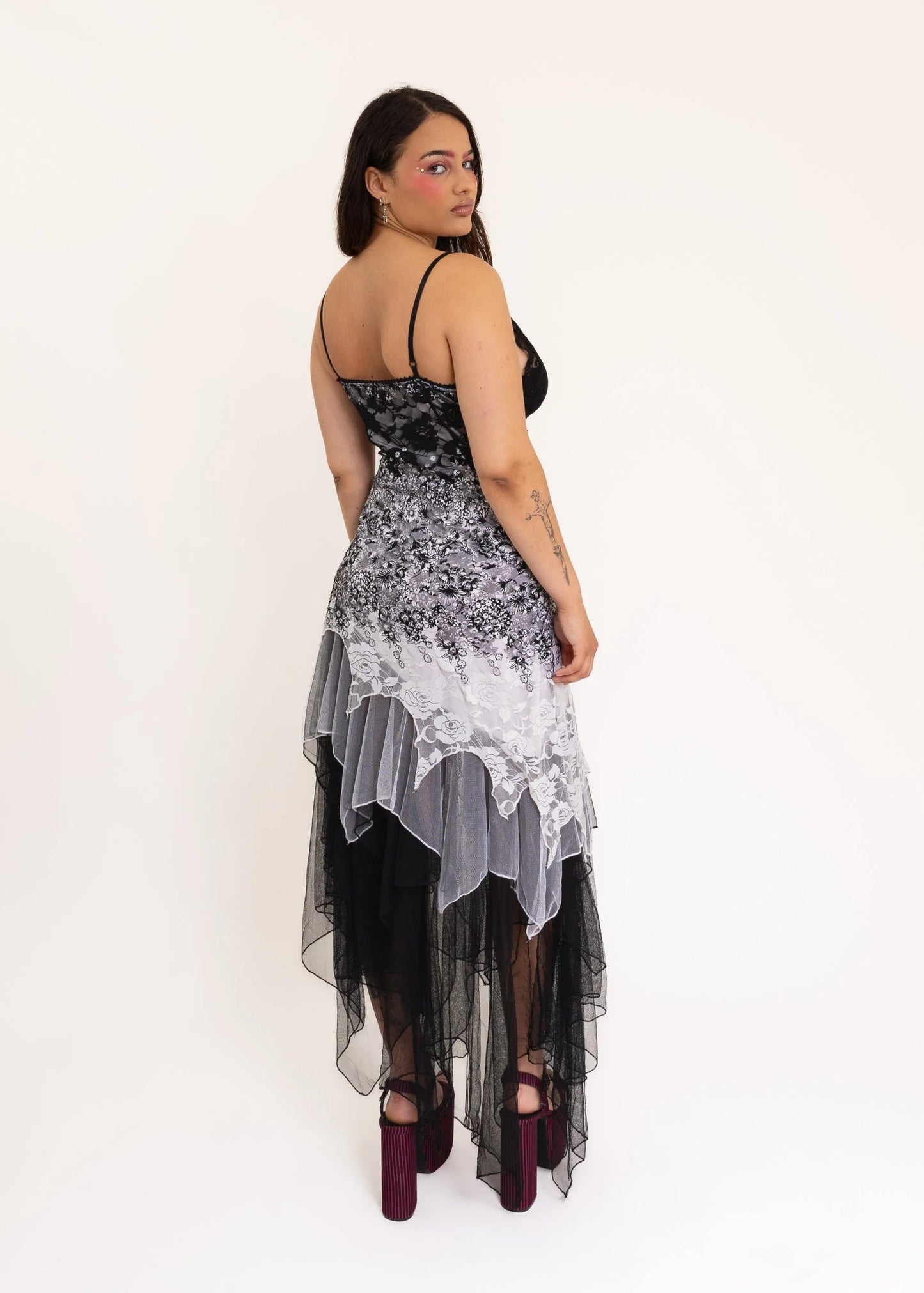 Ever-Pretty Asymmetric tulle/ lace faerie dress