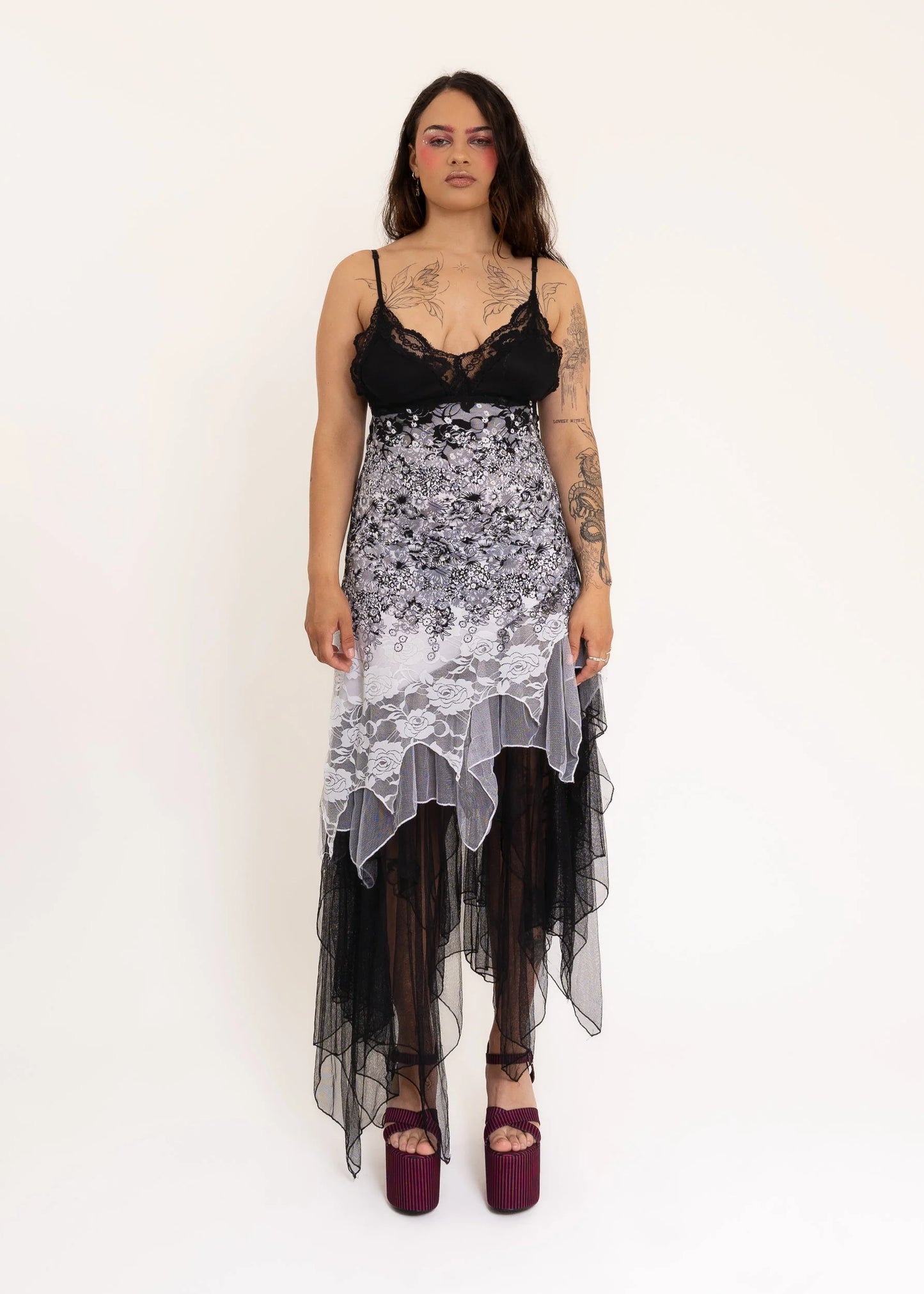 Ever-Pretty Asymmetric tulle/ lace faerie dress