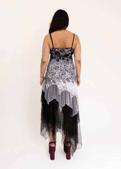 Ever-Pretty Asymmetric tulle/ lace faerie dress