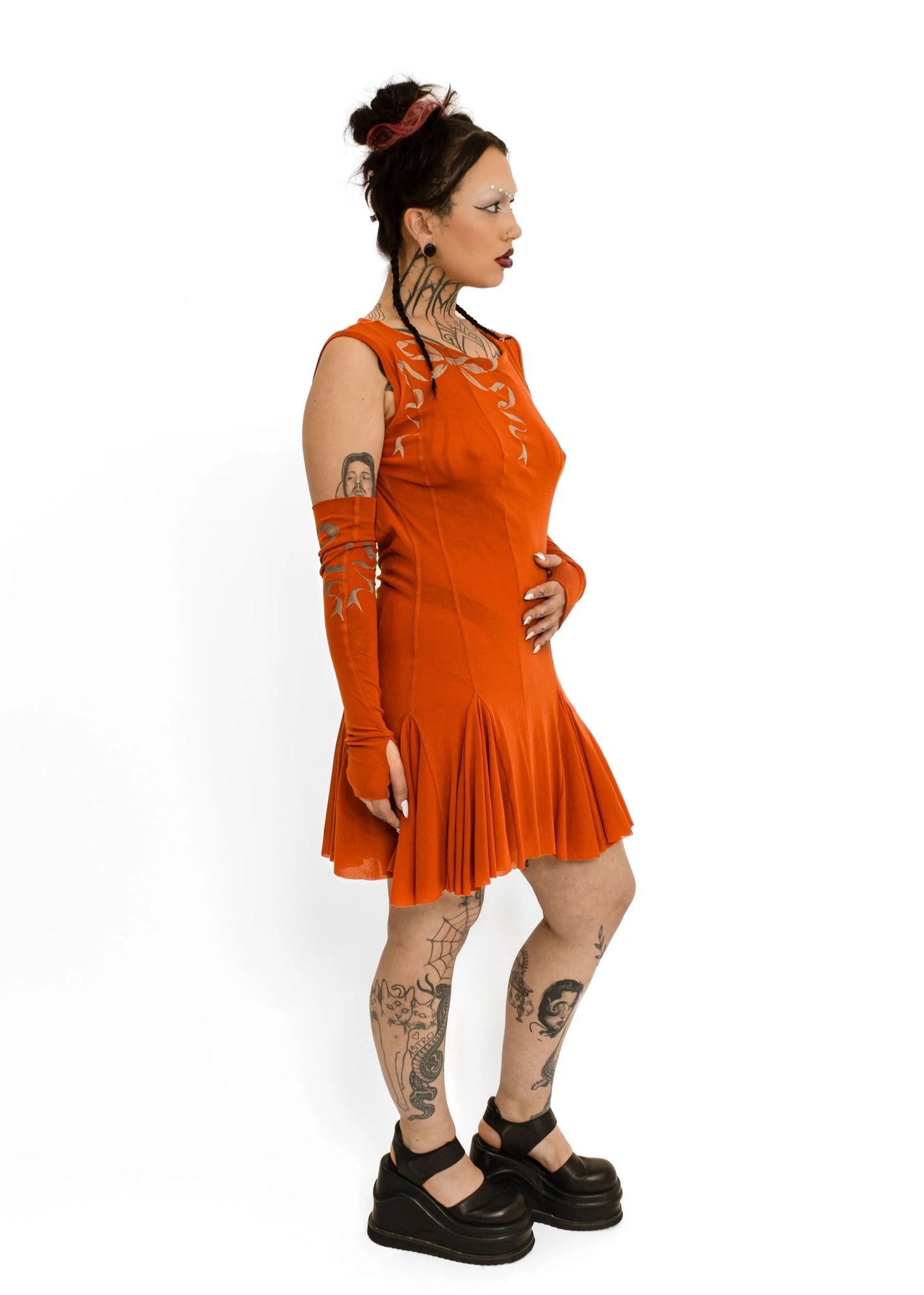 Banshee Athena Mini Dress- orange