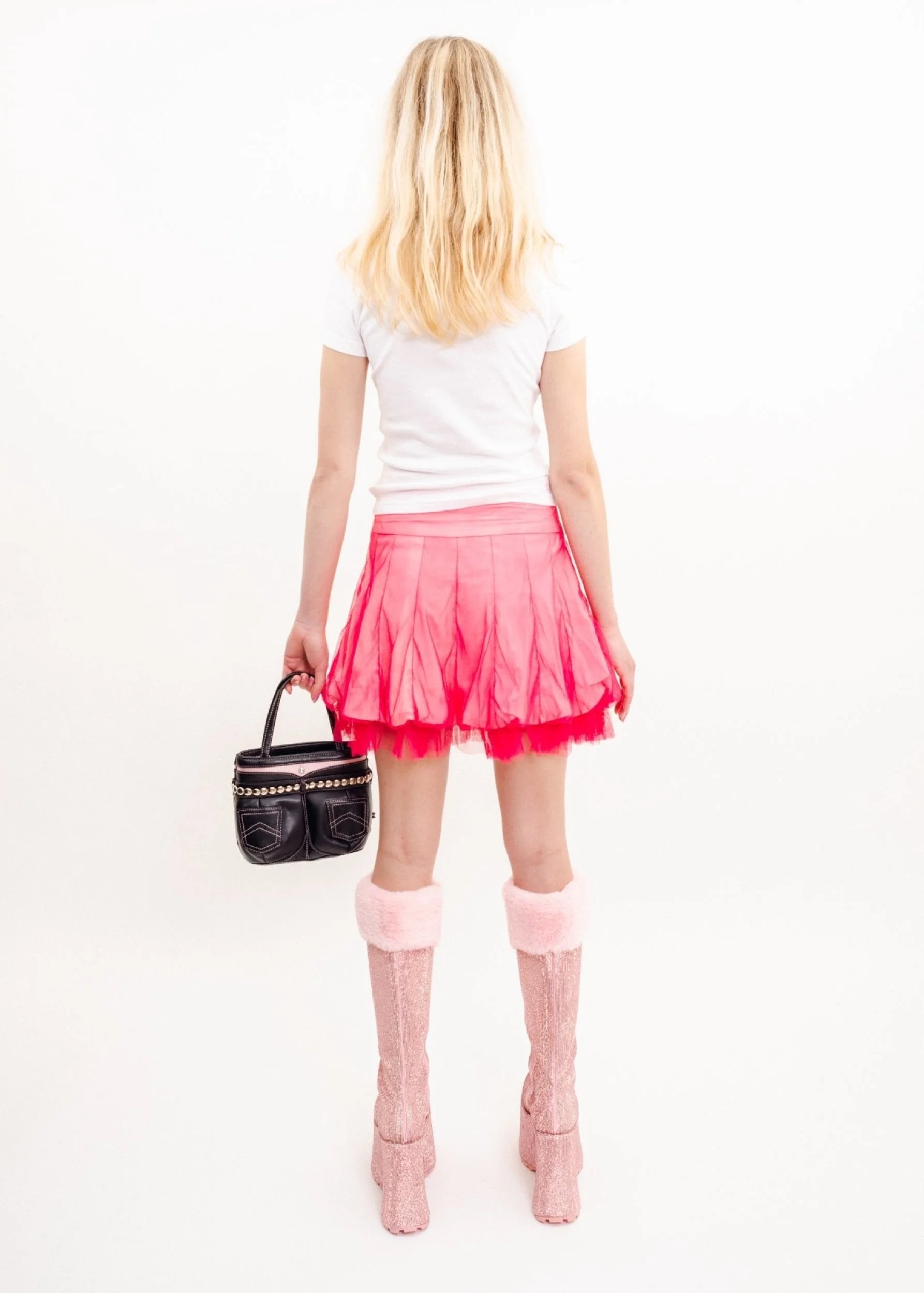 Bizarre Bazaar Barbiecore tulle bubble skirt