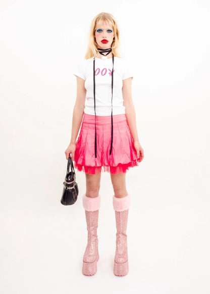 Bizarre Bazaar Barbiecore tulle bubble skirt