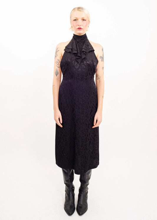 Depth of Scye Bow Halter Dress