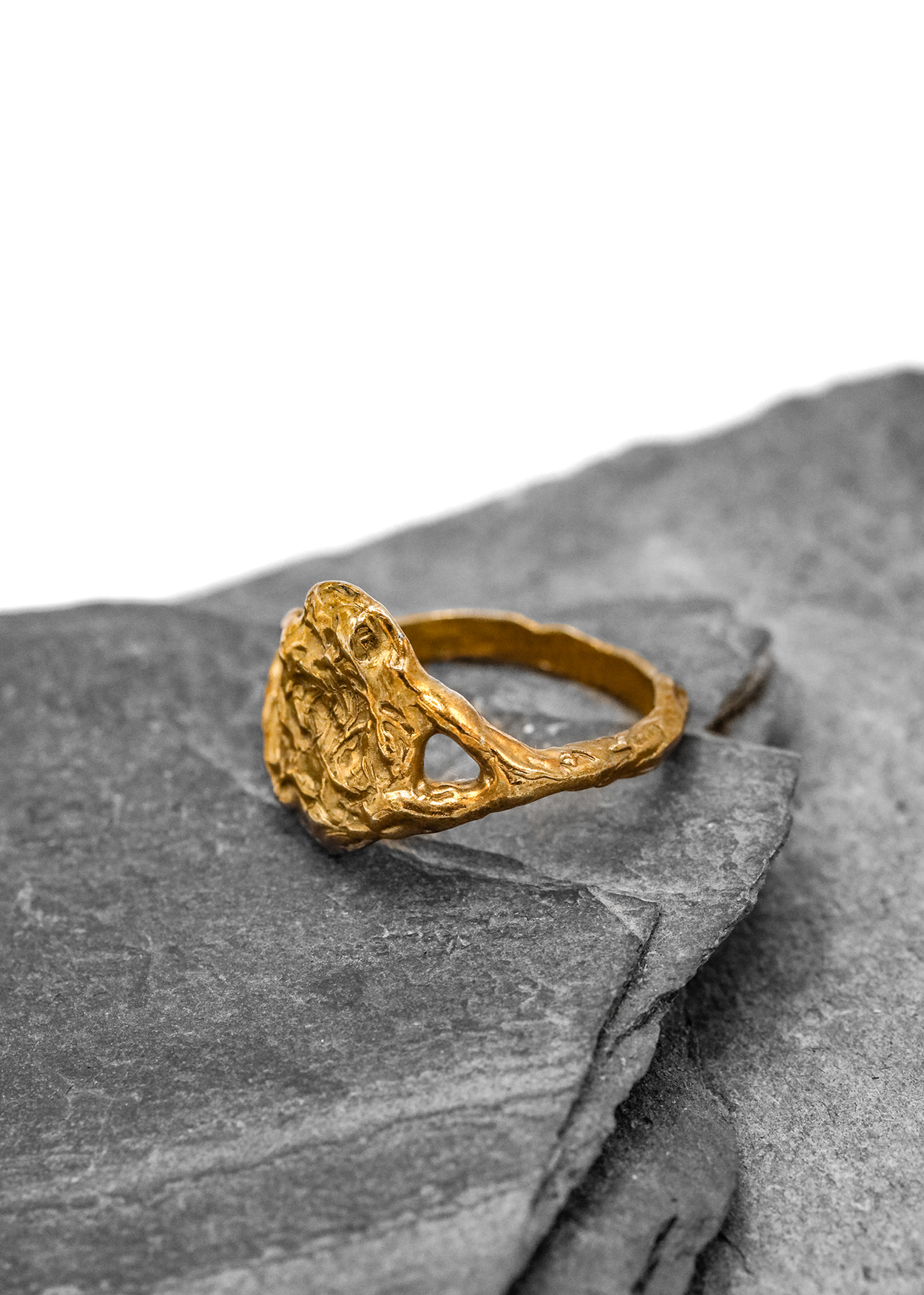 Venom Gemz Brass signet ring Bizarre Bazaar