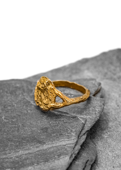 Venom Gemz Brass signet ring Bizarre Bazaar