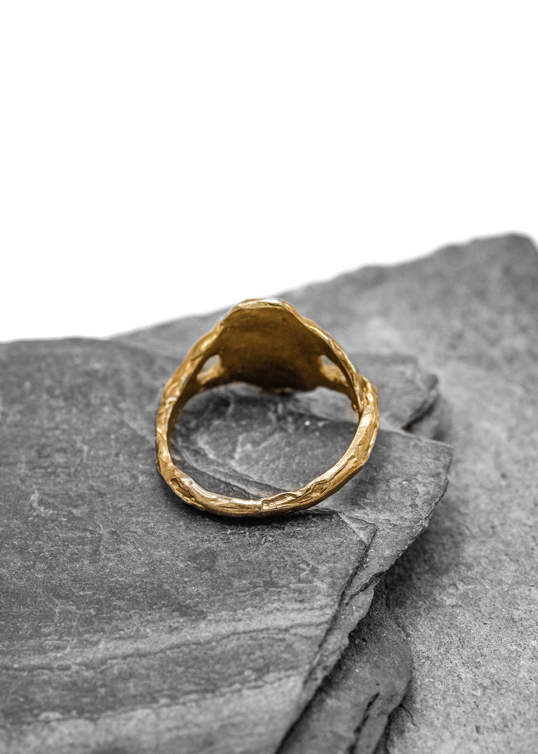 Venom Gemz Brass signet ring Bizarre Bazaar