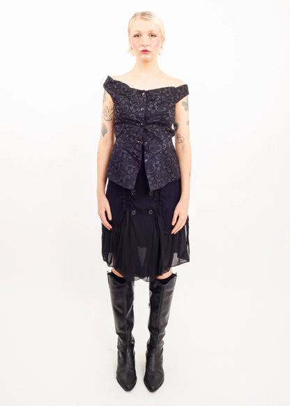 Vivienne Westwood Anglomania Brocade corset top