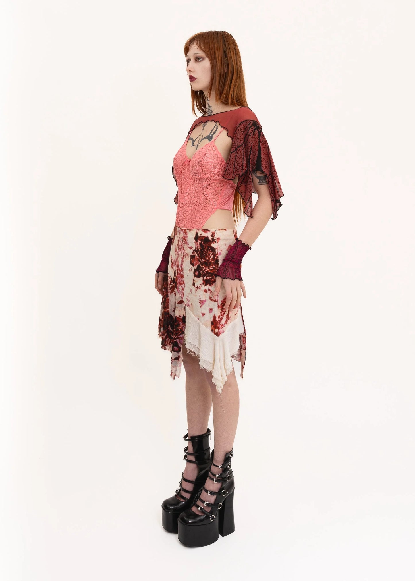 Roisin Dubh Butterfly Wing Bolero Sleeves- rust