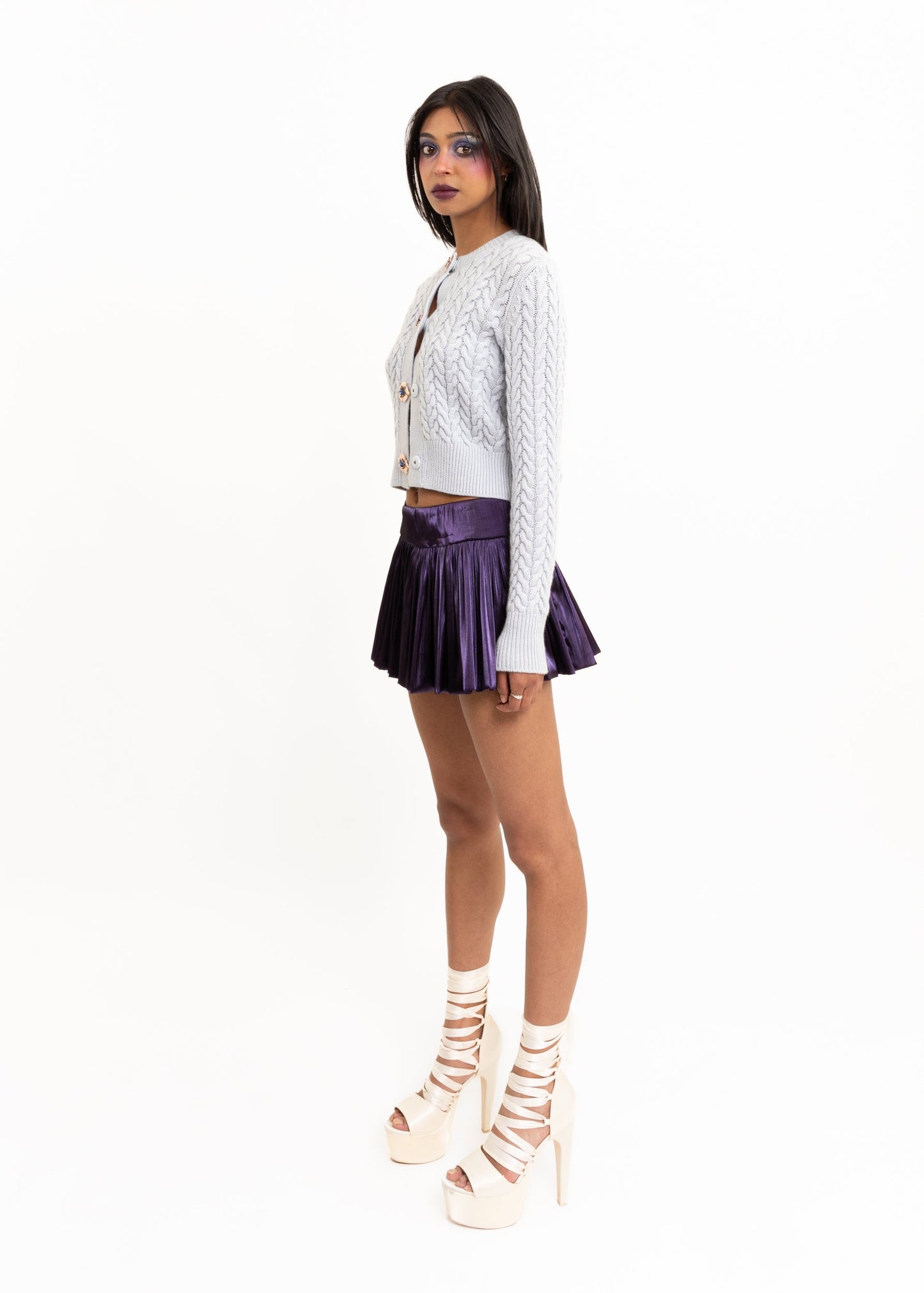 Miu Miu Cashmere Cable Knit Cardigan Bizarre Bazaar