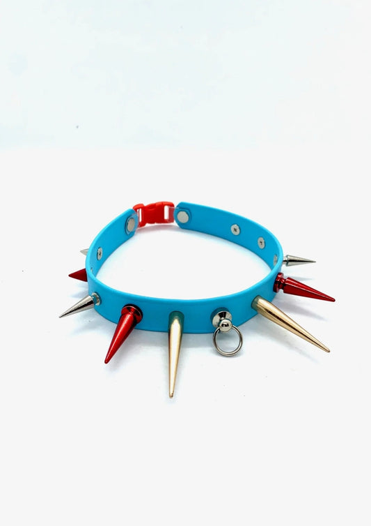 Something Shit Cat Collar- sky blue