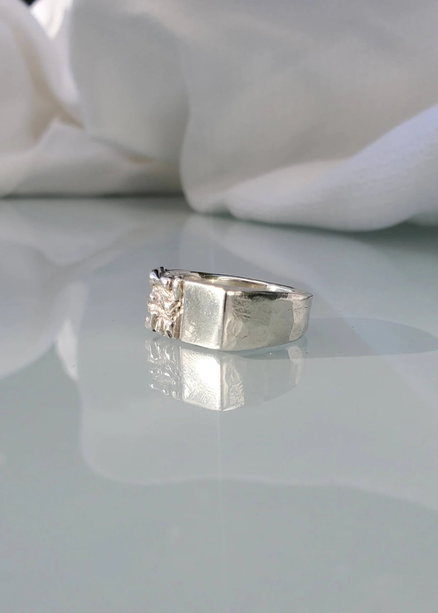 Mothmade Jewels Chip off the block signet ring