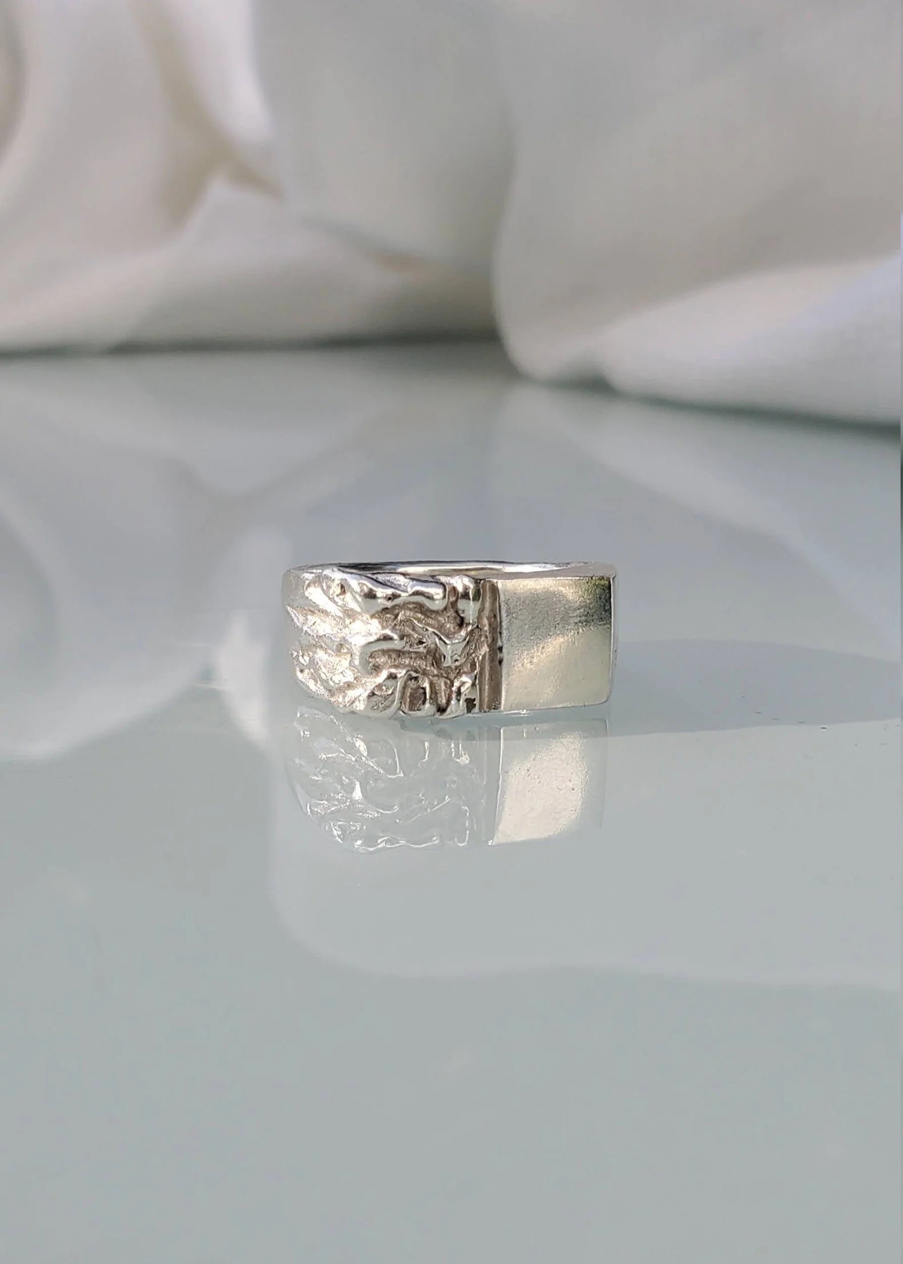 Mothmade Jewels Chip off the block signet ring