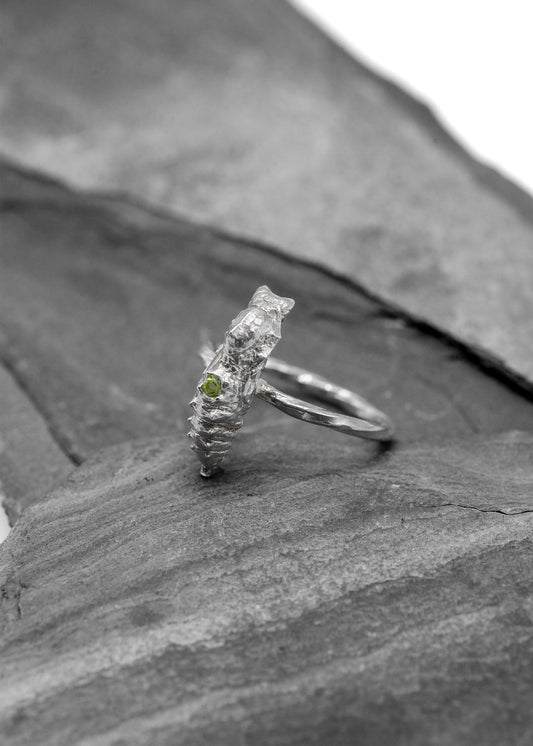 Peridot Chrysalis ring