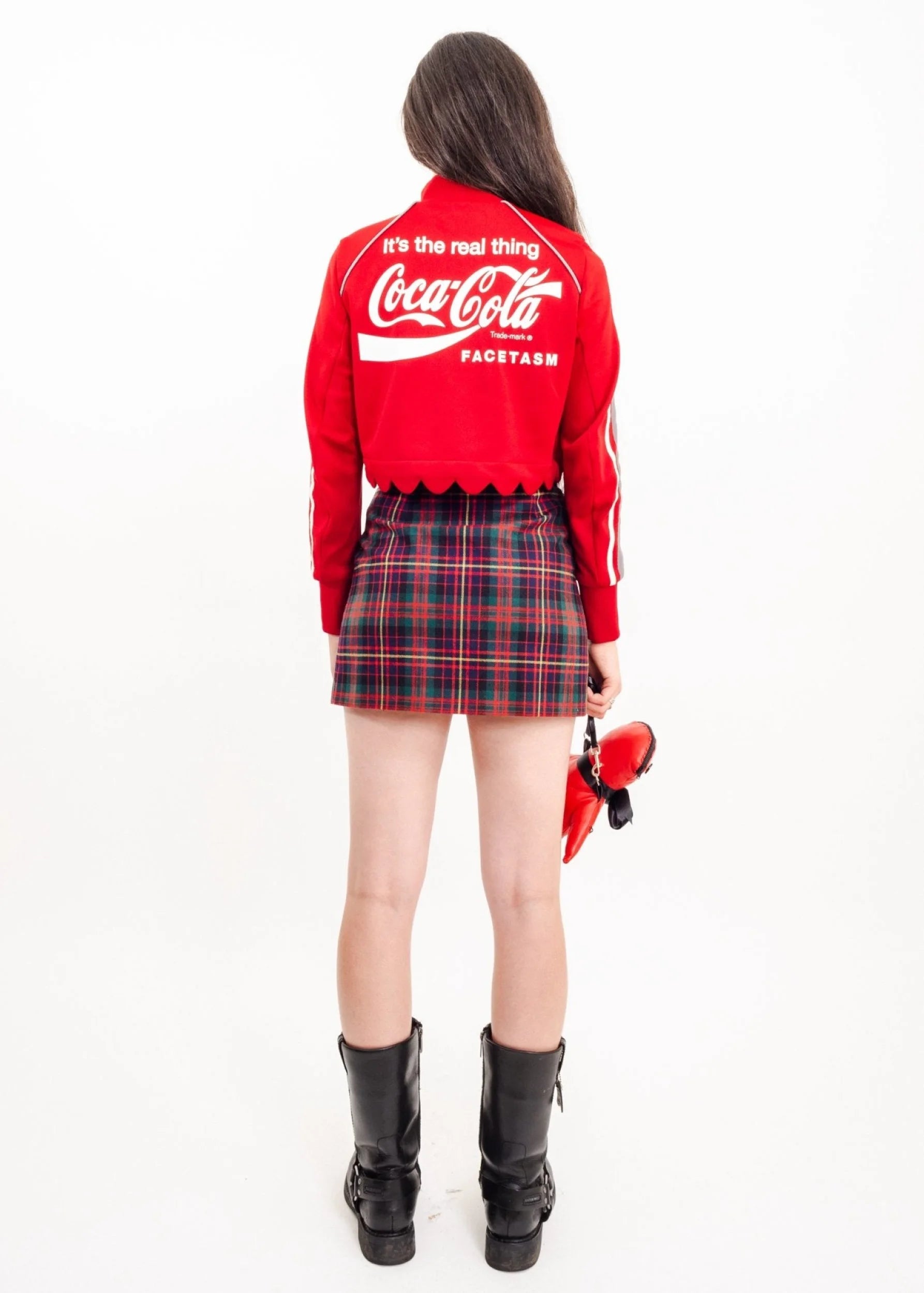 Facetasm Coca Cola x Facetasm cropped tracksuit jacket