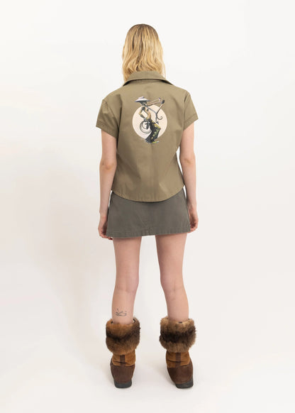 Illicit Cowboy Girl Trucker Shirt