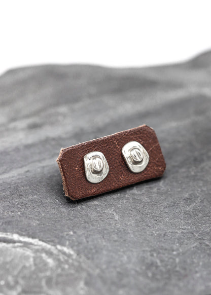 Cowboy Customs Sterling silver cowboy hat stud earrings Bizarre Bazaar