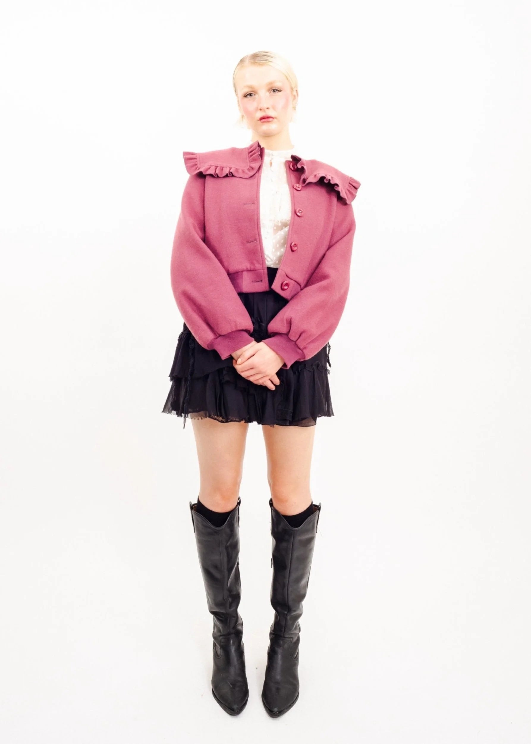 Merry Jenny Sailor style frill collar jacket