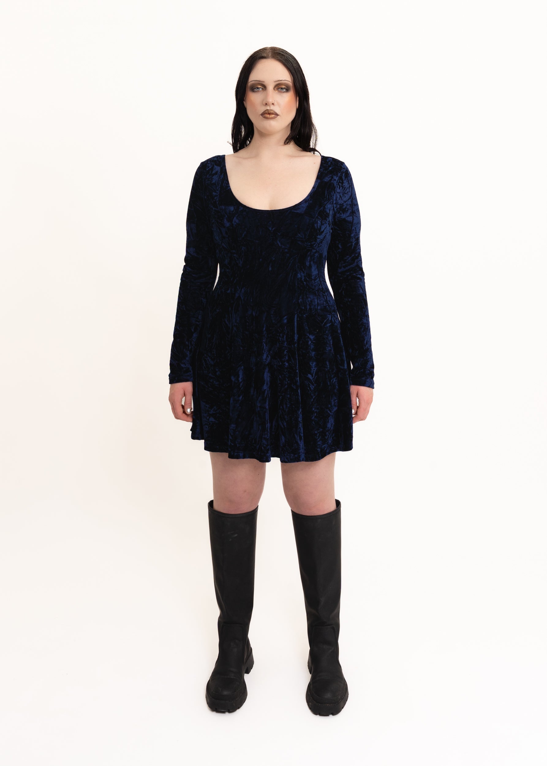 Crushed velvet mini dress Bizarre Bazaar