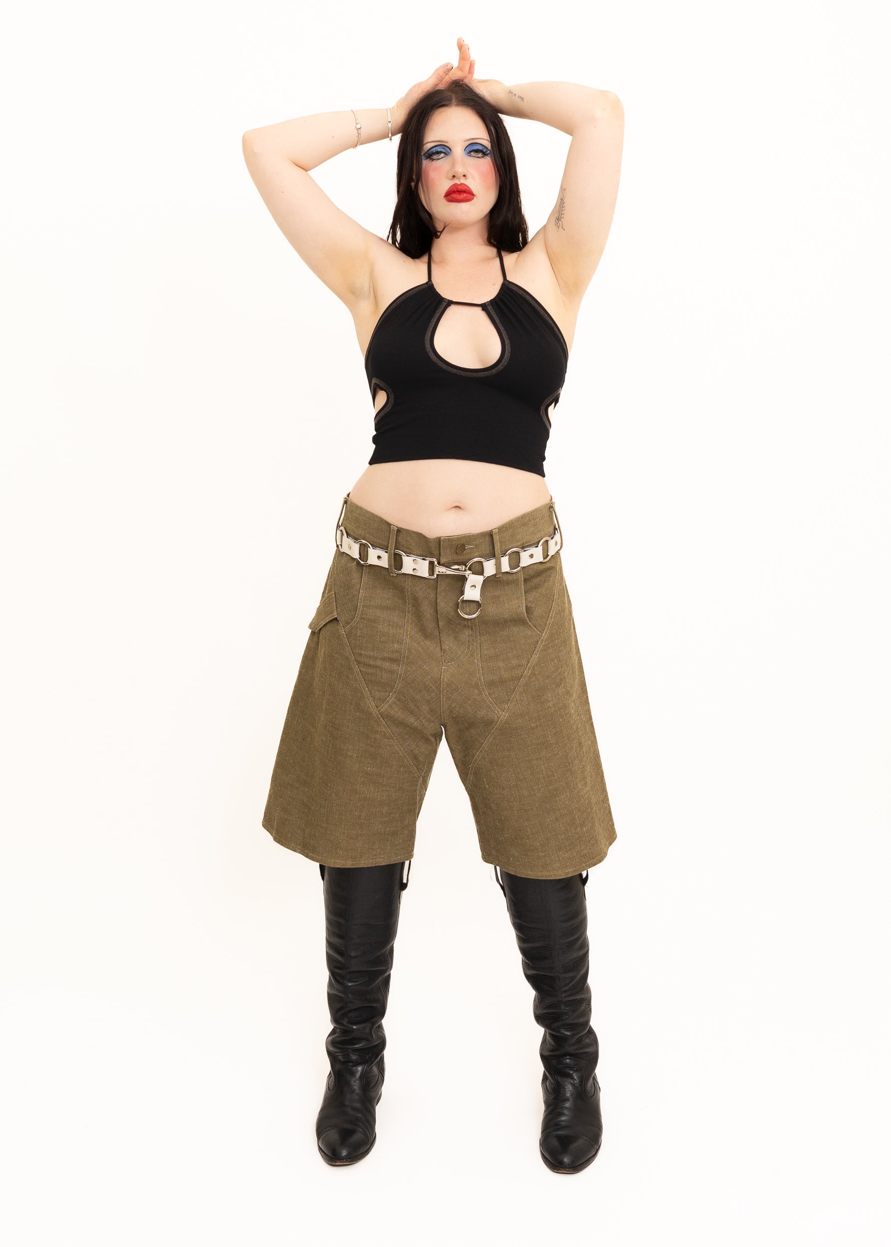 Spitsubishi Cut Out Halter Top Bizarre Bazaar
