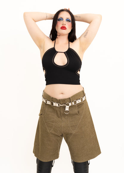 Spitsubishi Cut Out Halter Top Bizarre Bazaar