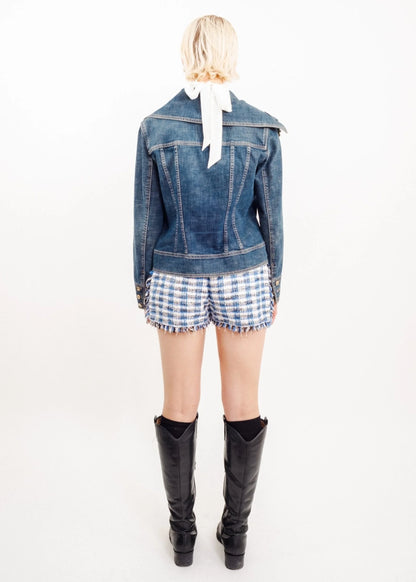 Escada Denim jacket with heavy duty hardware