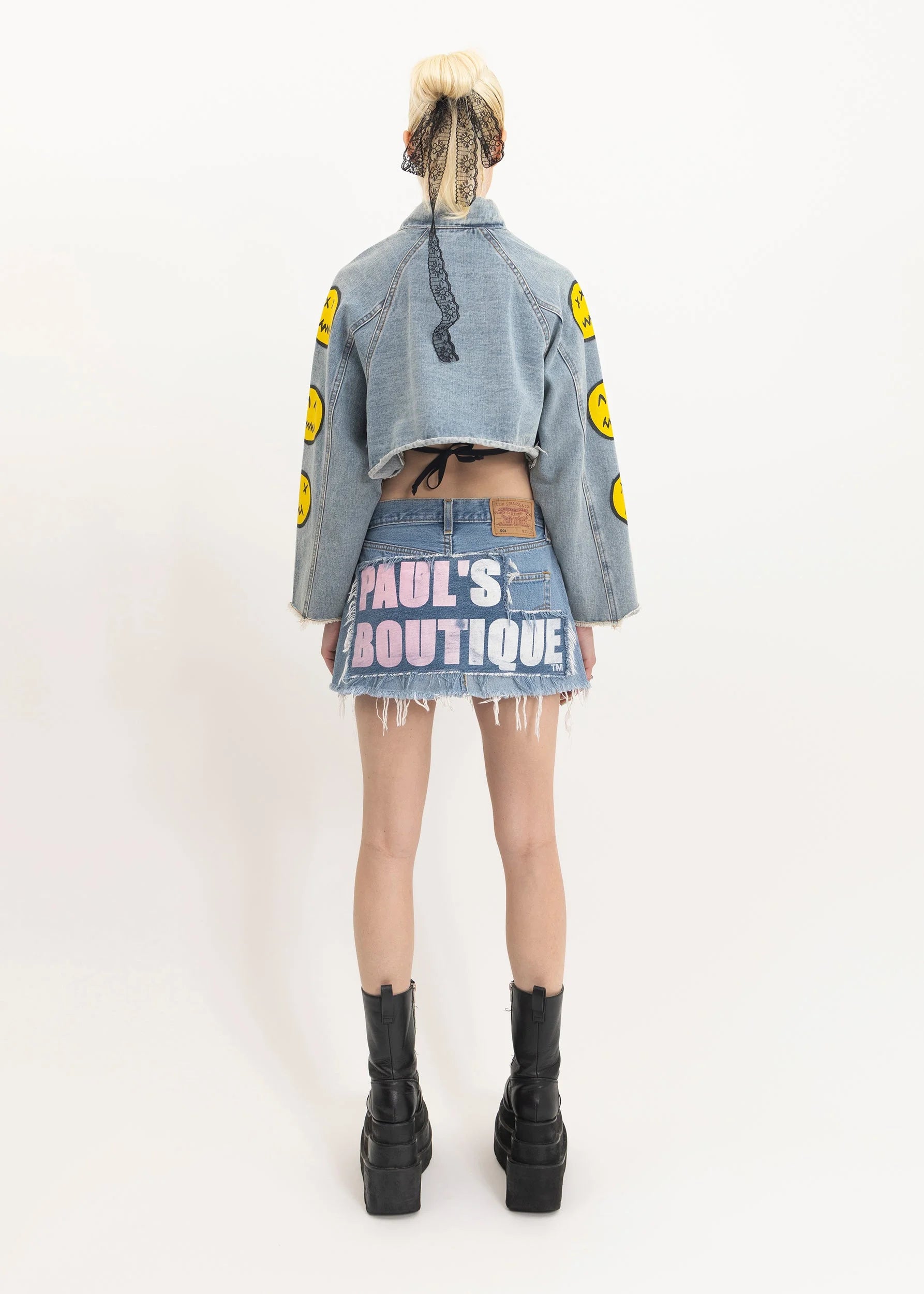 Paul’s Boutique Denim remake mini skirt