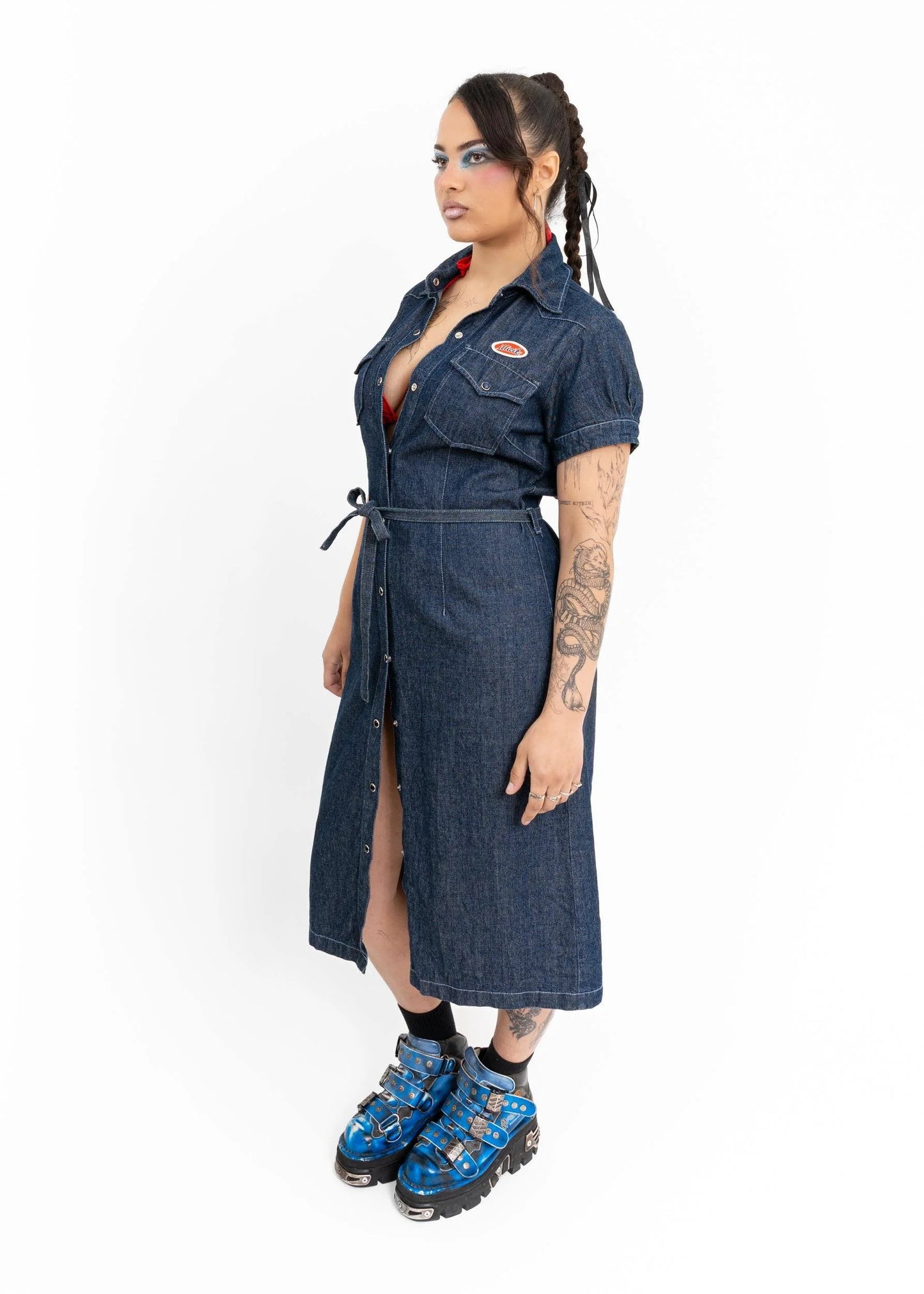 Illicit Denim Trucker Dress