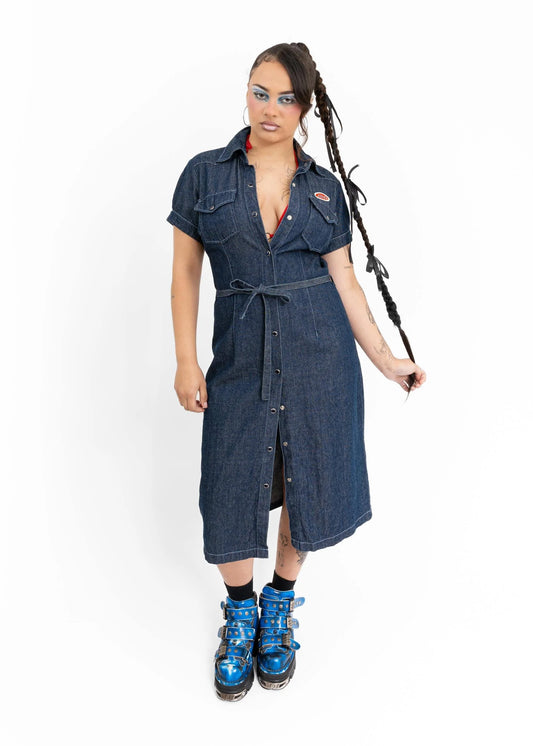 Illicit Denim Trucker Dress