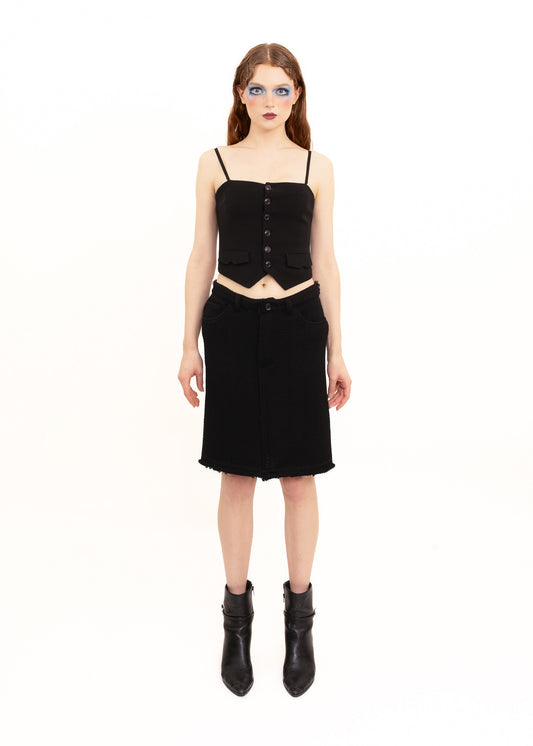 AD2005 sheer back pencil skirt