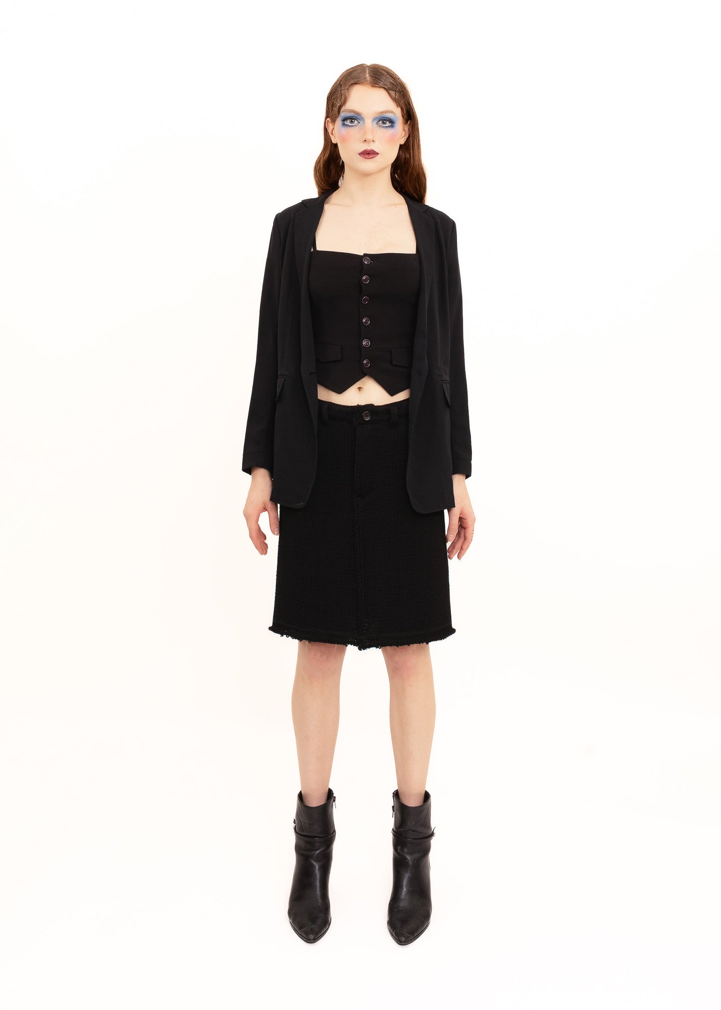 Sheer back blazer