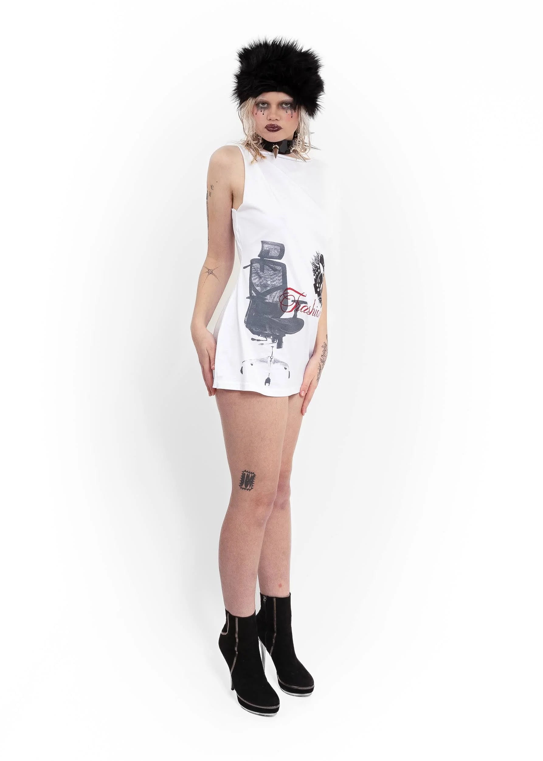 Trashion Dog with a home t-shirt dress #2