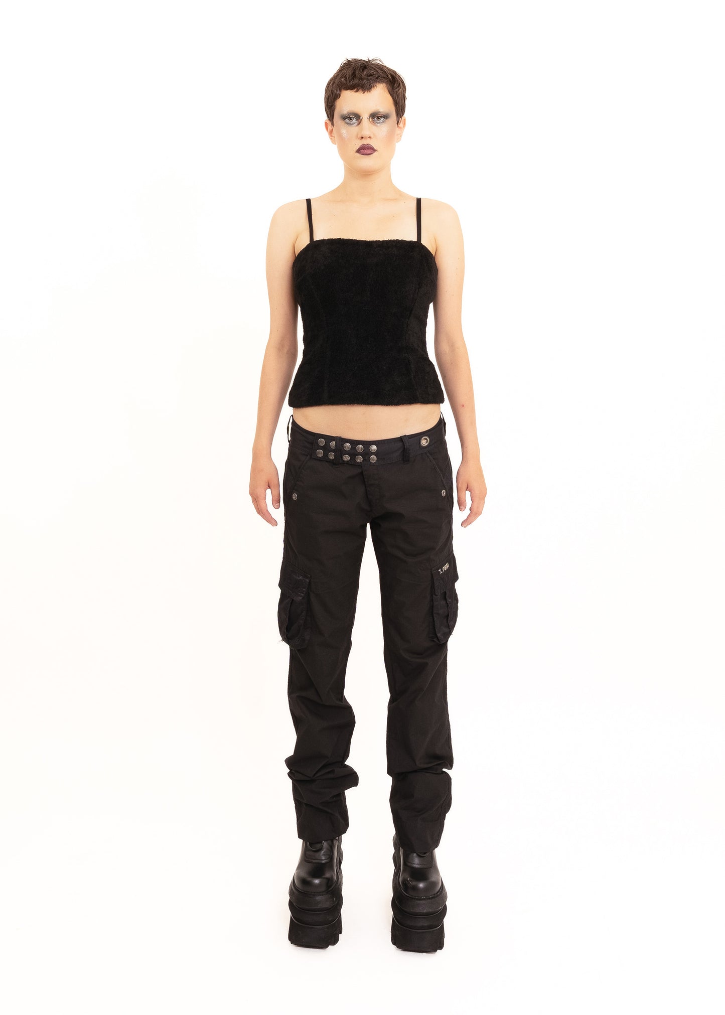 Faux fur bustier