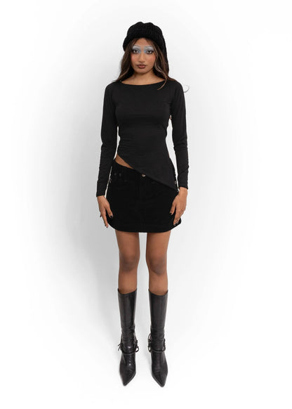 Rhoda Nunn Dolly asymmetric merino top