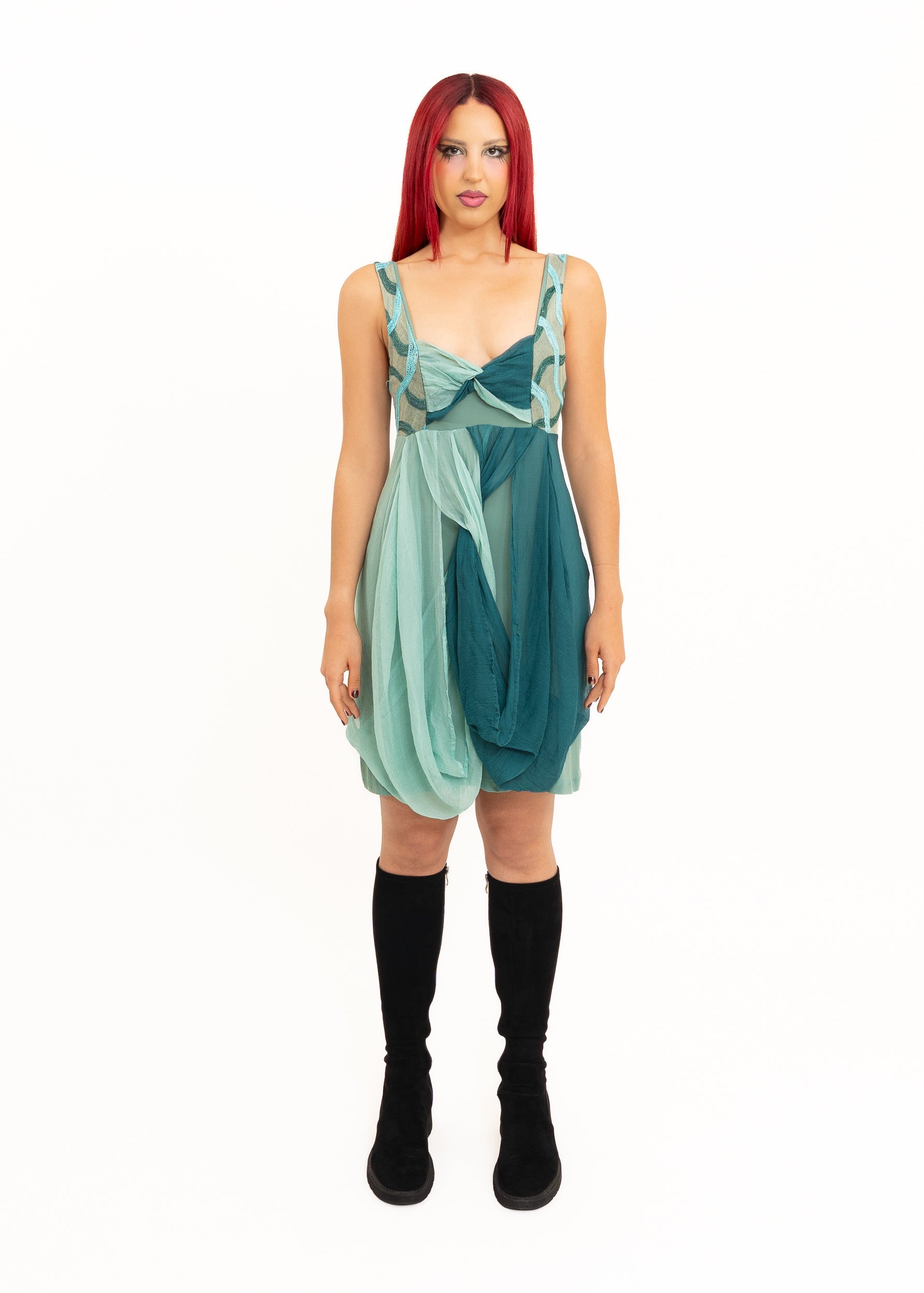 Save The Queen Draped bubble dress Bizarre Bazaar