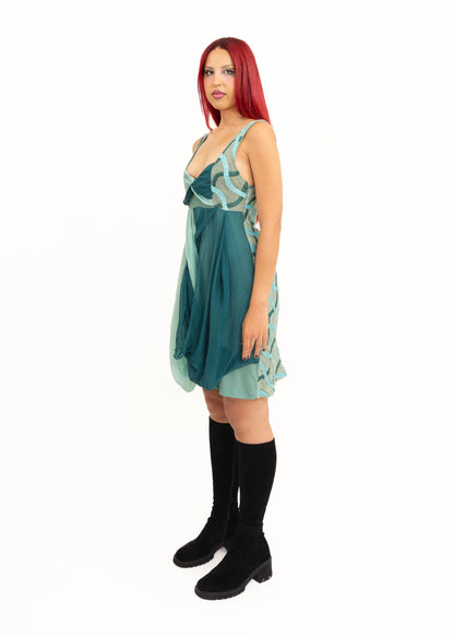 Save The Queen Draped bubble dress Bizarre Bazaar