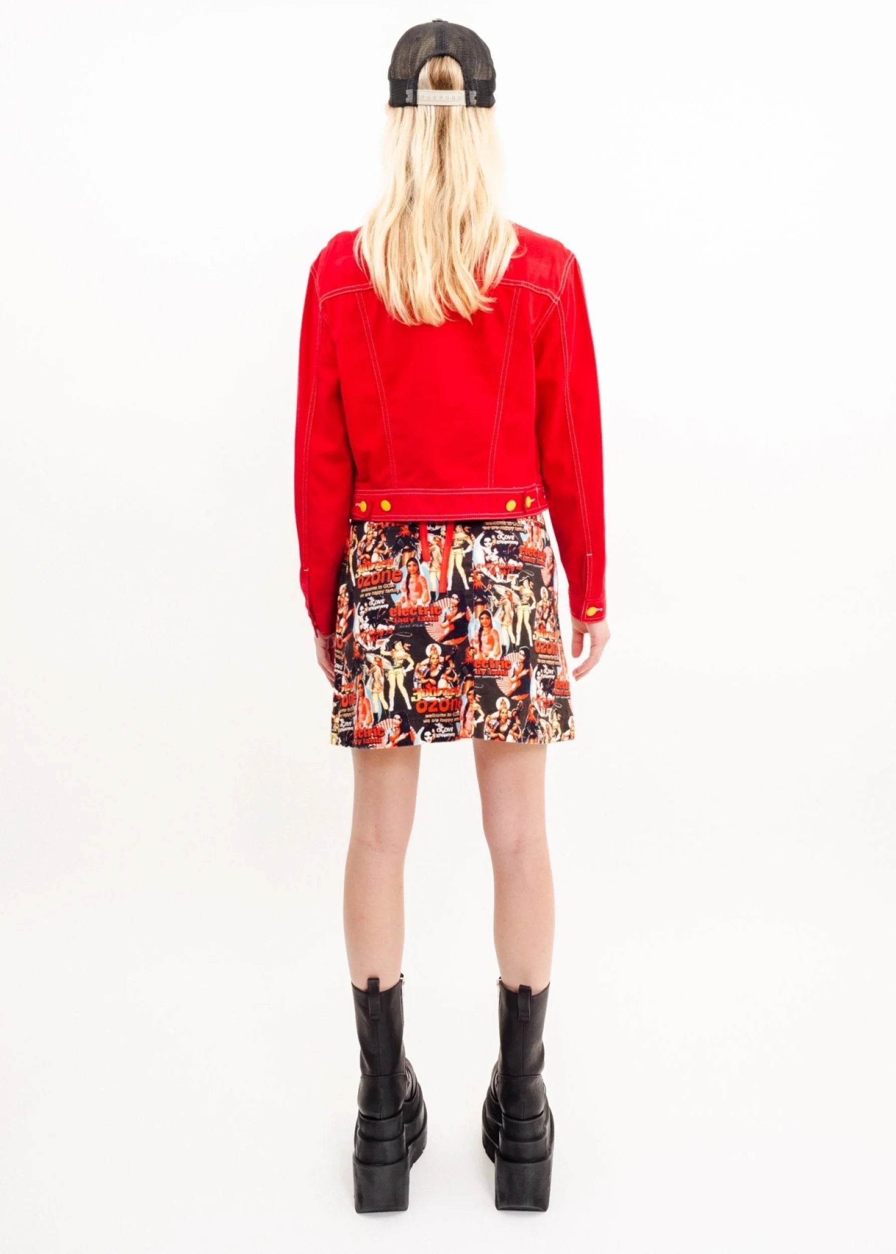 Ozone Community Electric Ladyland Print mini Skirt