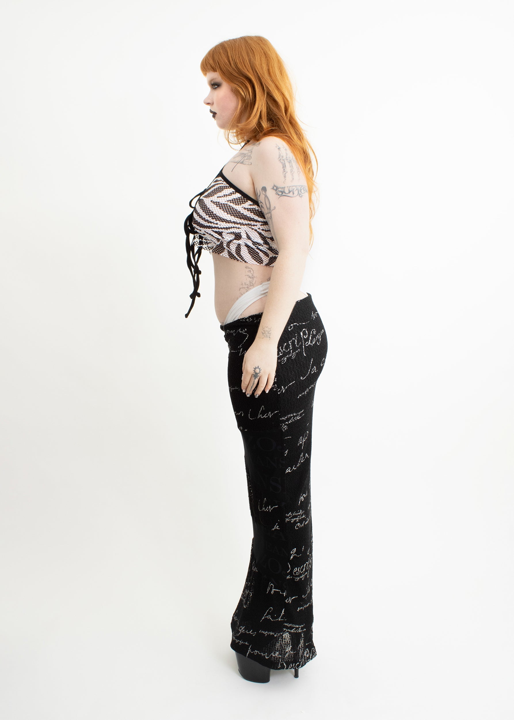 Spitsubishi Elvira top- zebra print mesh