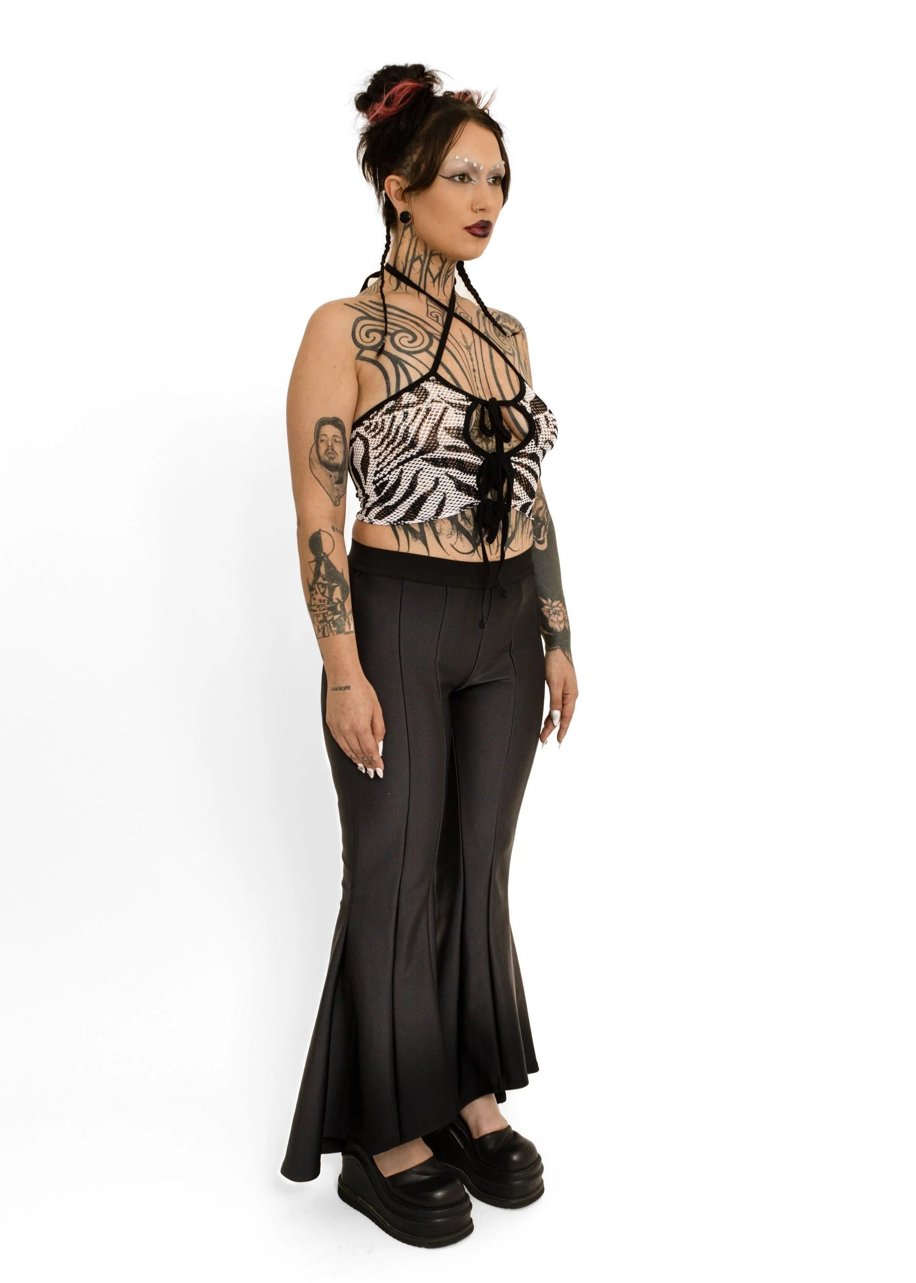 Spitsubishi Elvira top- zebra print mesh