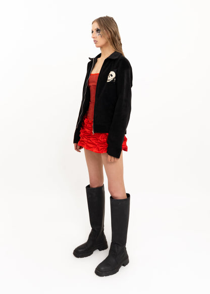 Embroidered velvet Japanese souvenir jacket Bizarre Bazaar
