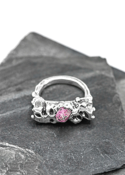 Clove Design Erupt rough cut raw ruby ring