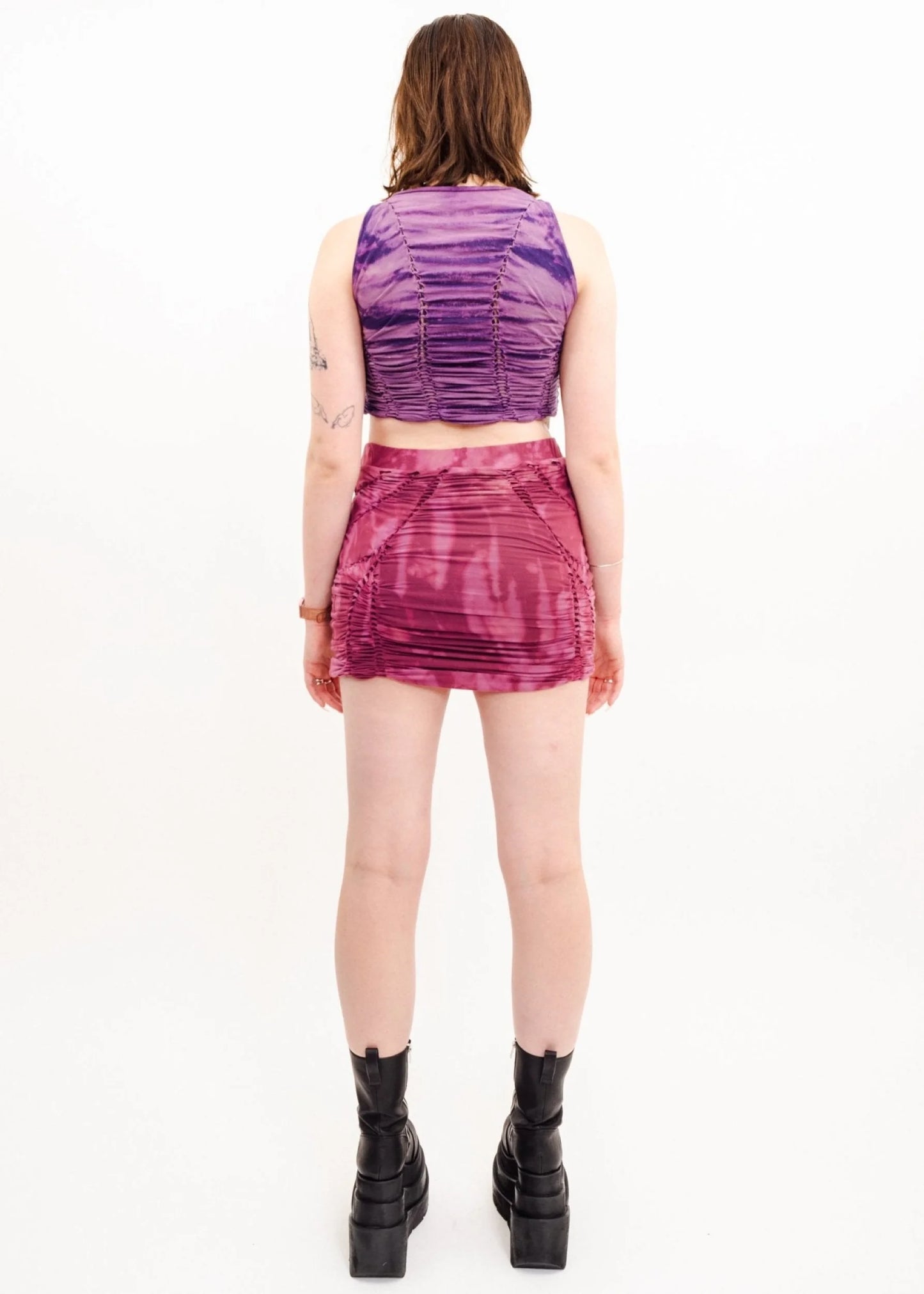 Banshee Fae braided singlet- purple