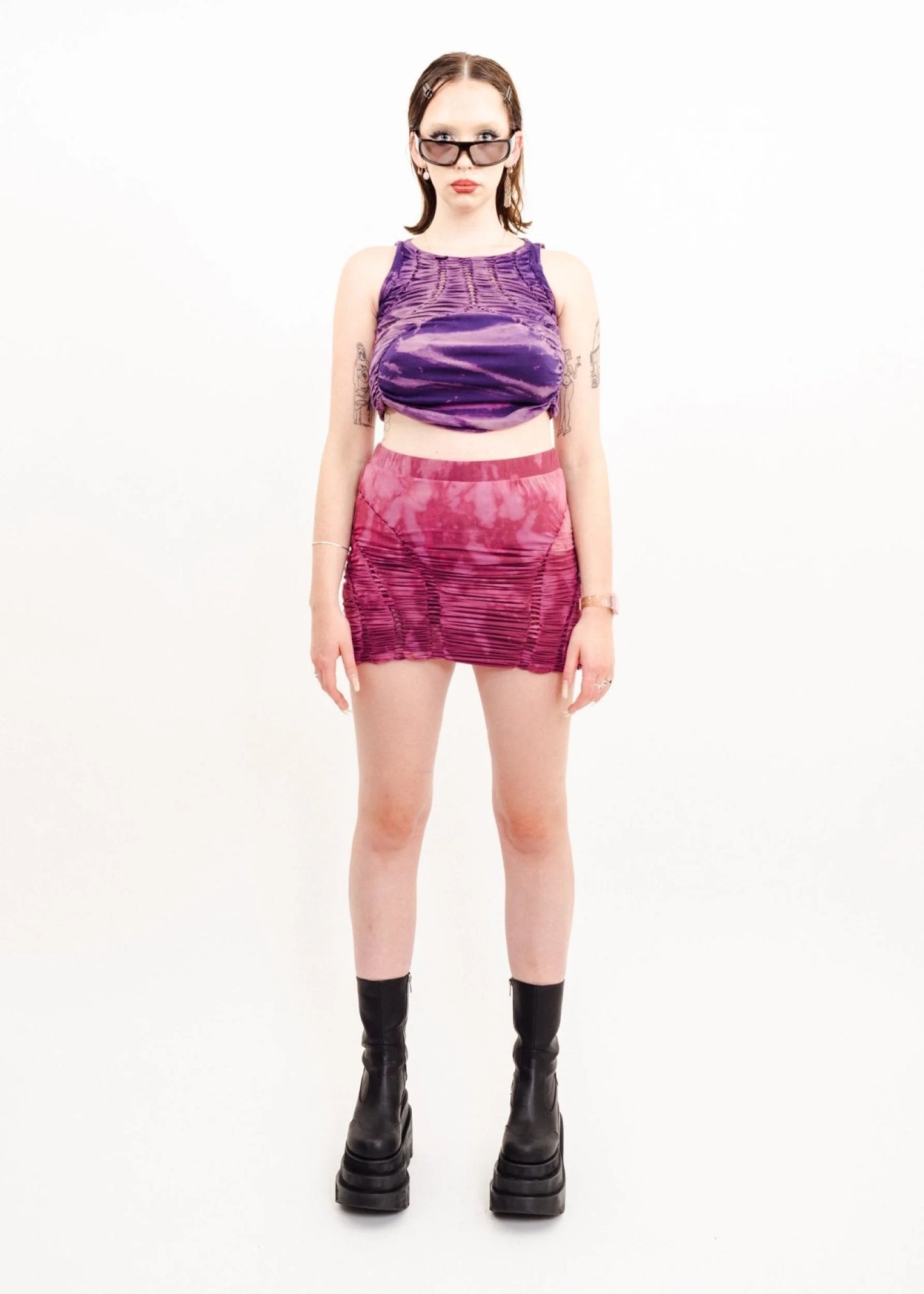 Banshee Fae braided singlet- purple