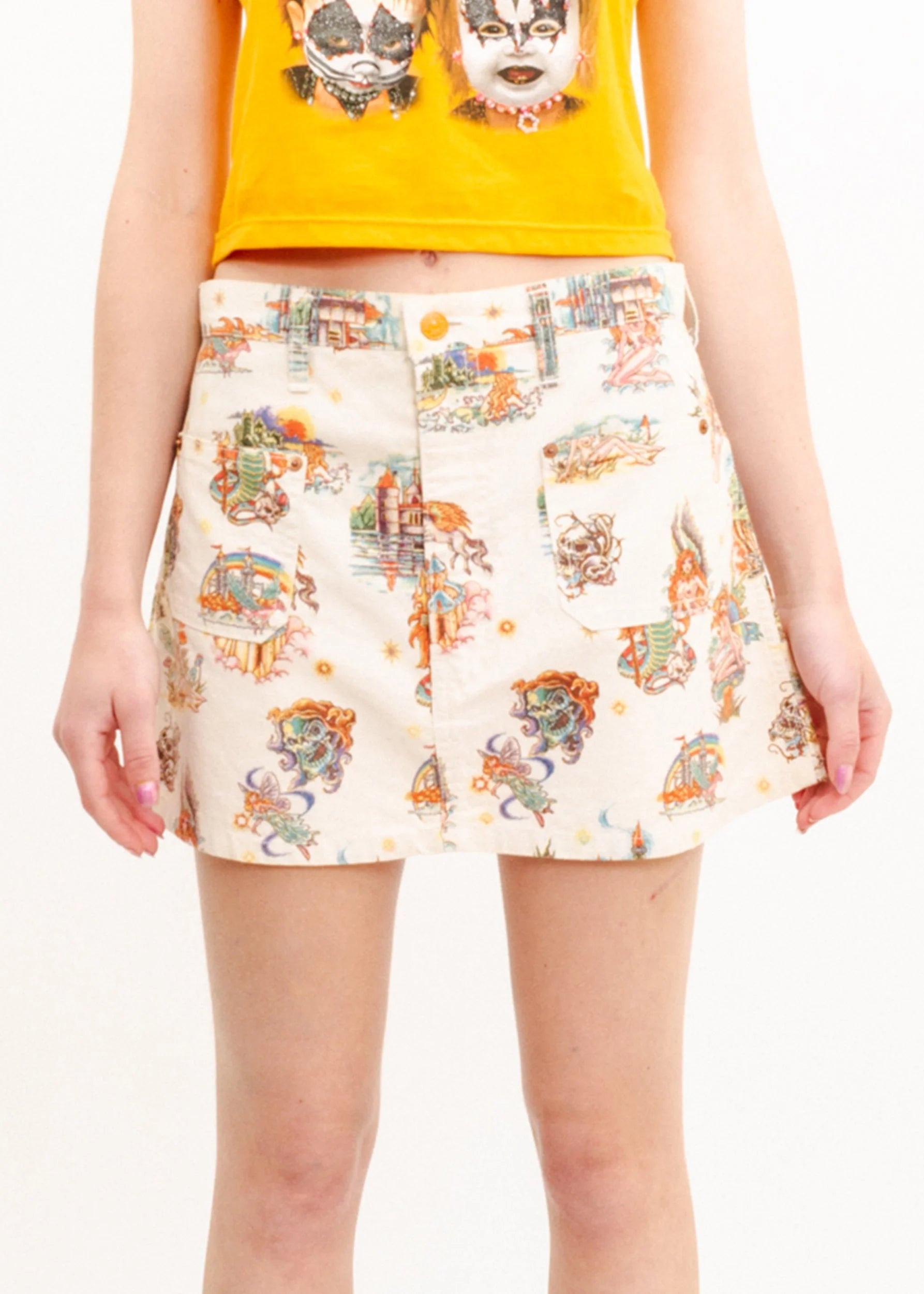 Hysteric Glamour Fantasy print mini skirt