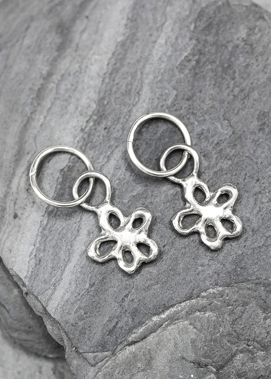 SGS Jewellery Flirty Flower Hoop Earrings