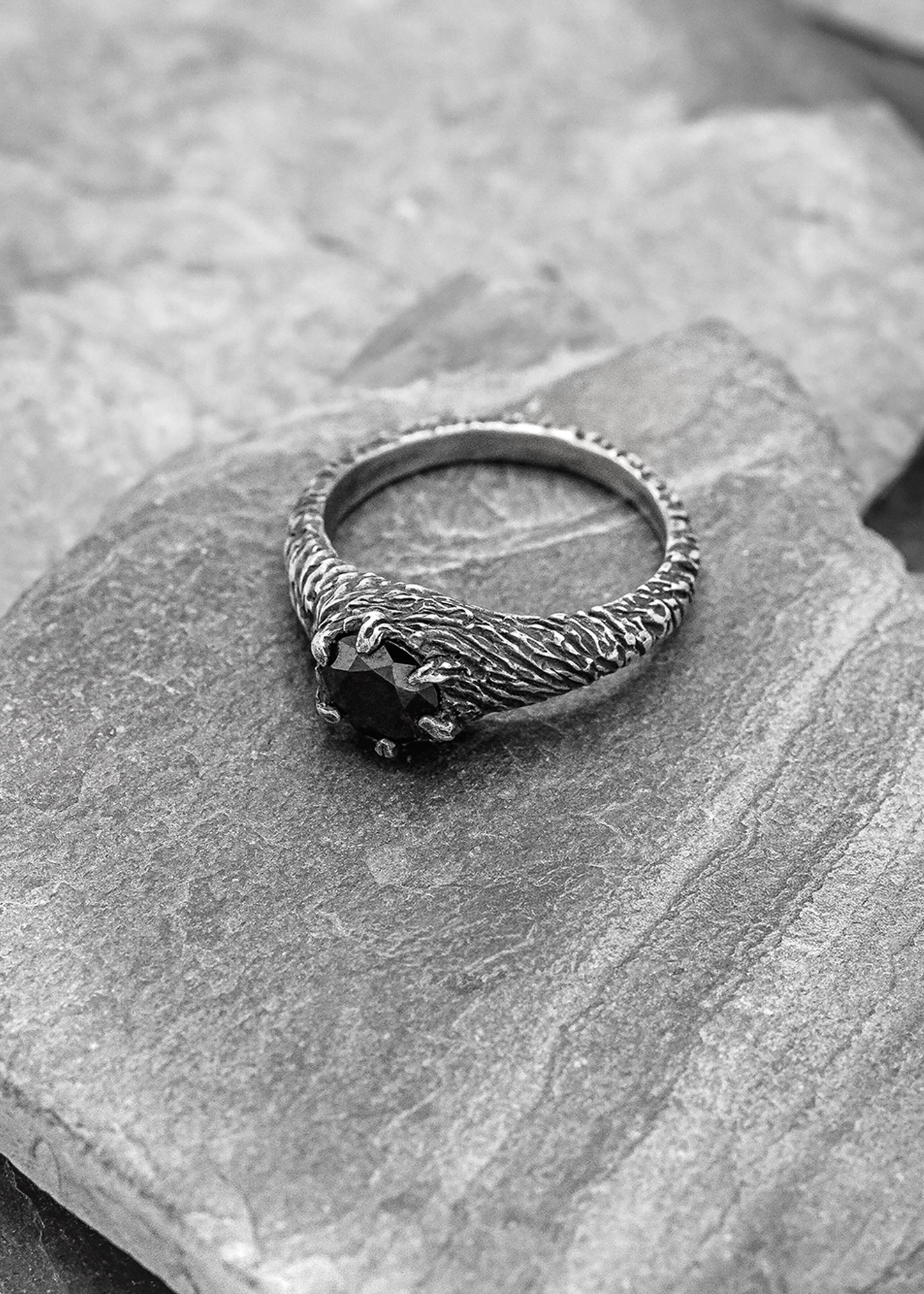 LSD Jewellery Forest Nymph Ring- Black CZ Bizarre Bazaar
