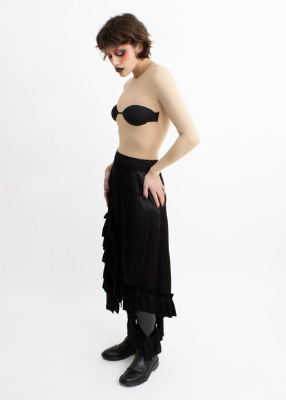 Depth of Scye Fray Skirt- Black