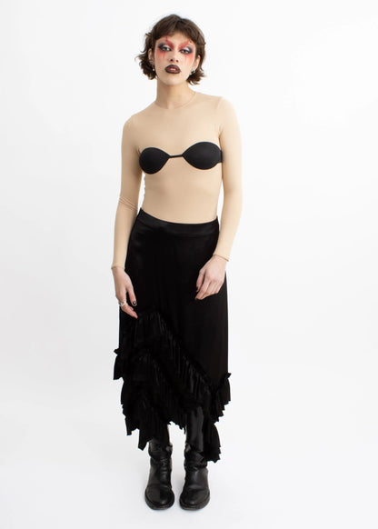 Depth of Scye Fray Skirt- Black