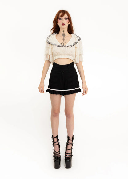 Madame Hawke by Ruby Frill hem linen shorts