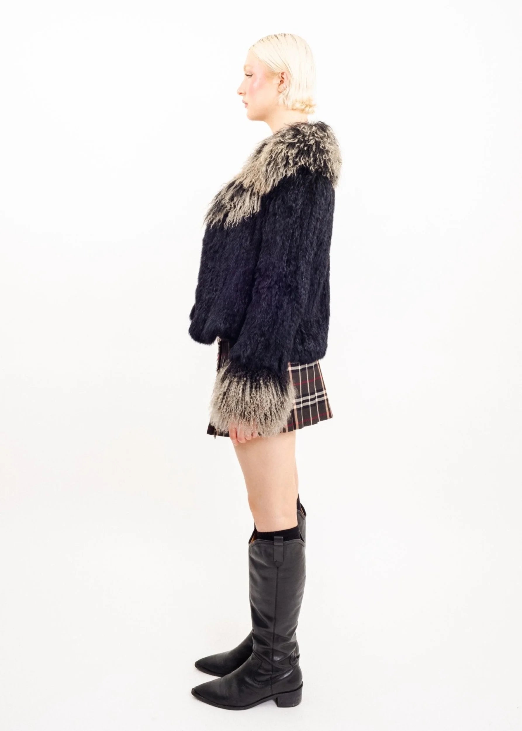 Otto Frosted tip Mongolian sheepskin jacket